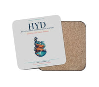 Thumbnail for Rajiv Gandhi International Airport Hyderabad (HYD) design on light gray 1 piece coaster