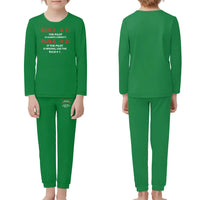 Thumbnail for Rule 1 - Pilot is Always Correct children pajamas - Green