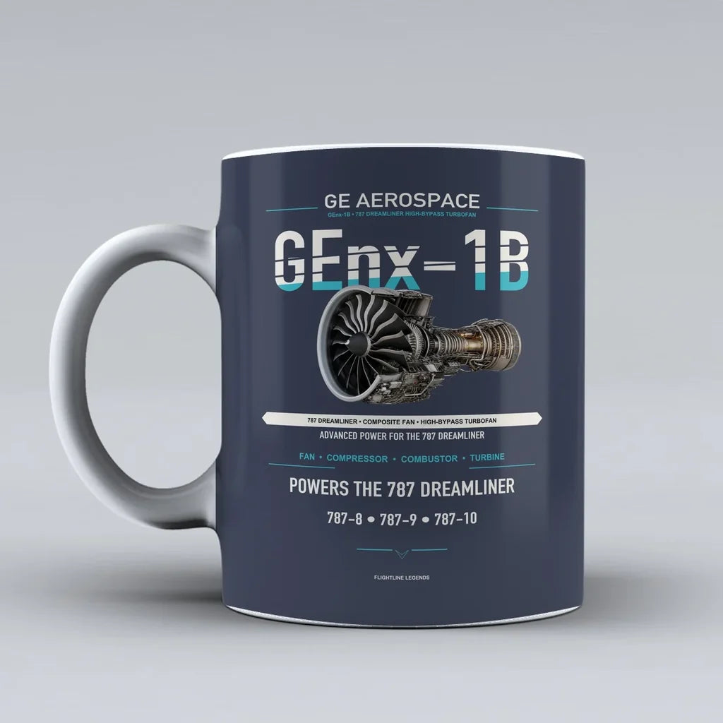 Mug design on dark blue genx 1b