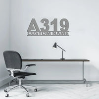 Thumbnail for Customisable Airbus A319 Metal Sign - view 5