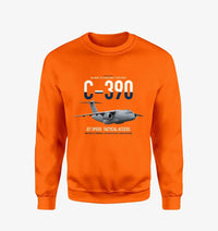 Thumbnail for C-390 Millennium design on orange sweatshirt