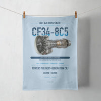 Thumbnail for CF34-8C5 design on light blue towel