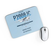Thumbnail for Tecnam P2008JC NG design on light blue rectangle mouse pad
