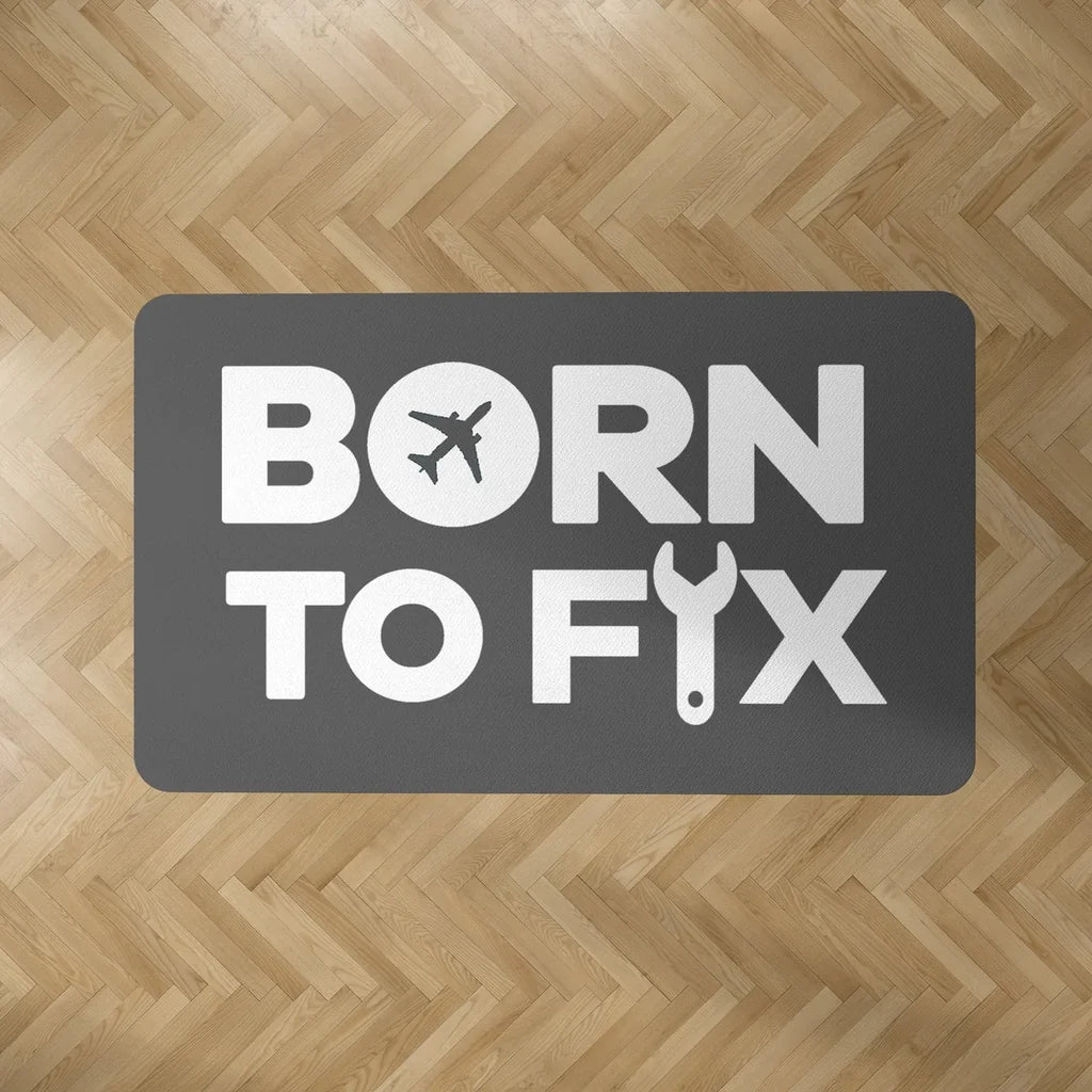 Born To Fix Airplanes Floor Mat - view 5