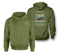 Thumbnail for CJ610 design on green army hoodie