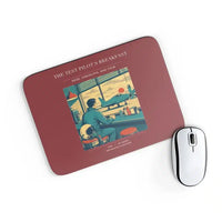 Thumbnail for VINTAGE G4457 - The Test Pilot's Breakfast - Designed Mouse Pads design on darkred rectangle