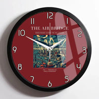 Thumbnail for VINTAGE G4099 - The Air Bridge - Designed Wall Clocks design on darkred framed