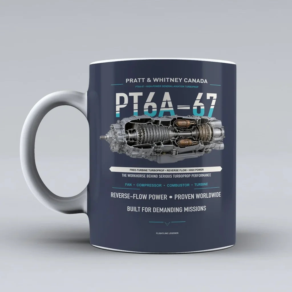 Mug design on dark blue pt6a 67