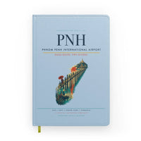Thumbnail for Phnom Penh International Airport (PNH) design on light blue notebook
