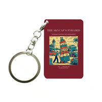 Thumbnail for VINTAGE G4379 - The Skycap's Pyramid - Designed Key Chain design on darkred