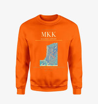 Thumbnail for Molokai Airport (MKK) design on orange sweatshirt