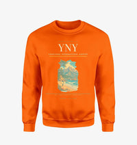 Thumbnail for Yangyang International Airport (YNY) design on orange sweatshirt
