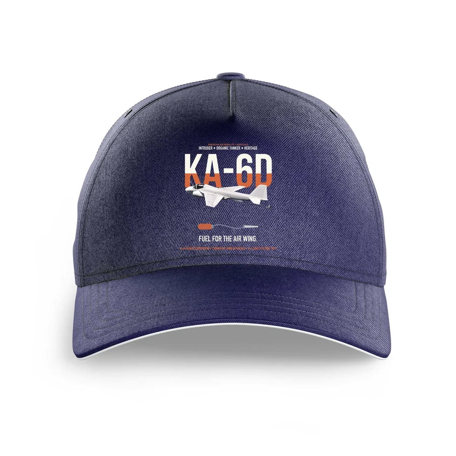 KA-6D Intruder design on dark blue printed hat