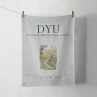 Thumbnail for Dushanbe International Airport (DYU) design on light gray towel