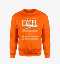 Thumbnail for Cessna Citation Excel design on orange sweatshirt
