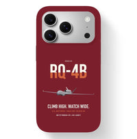 Thumbnail for RQ-4B Global Hawk design on dark red magsafe iphone case, for iPhone 17 Pro