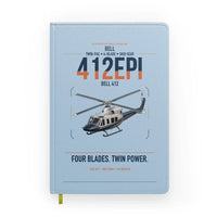 Thumbnail for Bell 412EPI design on light blue notebook