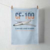 Thumbnail for Avro Canada CF-100 Mk5 Canuck Northern All Weather Interceptor design on light blue towel