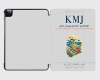 Thumbnail for Aso Kumamoto Airport (KMJ) design on light gray ipad tablet case