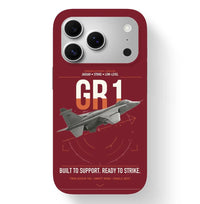 Thumbnail for SEPECAT Jaguar GR1 design on dark red magsafe iphone case, for iPhone 17 Pro
