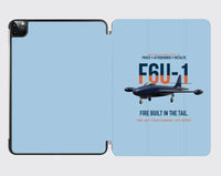 Thumbnail for F6U-1 Pirate Fire Built in the Tail design on light blue ipad tablet case