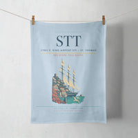 Thumbnail for Cyril E. King Airport (STT) design on light blue towel