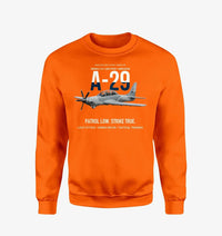 Thumbnail for A-29 Super Tucano Light Attack design on orange sweatshirt