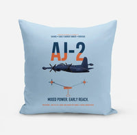 Thumbnail for AJ-2 Savage Tanker design on light blue pillow