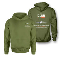 Thumbnail for E-6B Mercury design on green army double-side hoodie, double-side print