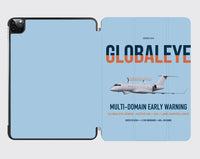 Thumbnail for Saab GlobalEye design on light blue ipad tablet case