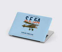 Thumbnail for Royal Aircraft Factory S.E.5a design on light blue MacBook case