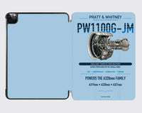 Thumbnail for PW1100G-JM design on light blue ipad tablet case