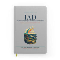 Thumbnail for Washington Dulles International Airport (IAD) design on light gray notebook
