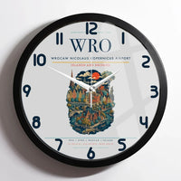 Thumbnail for Wrocaw Nicolaus Copernicus Airport WRO Wall-Clock Framed - Light Gray