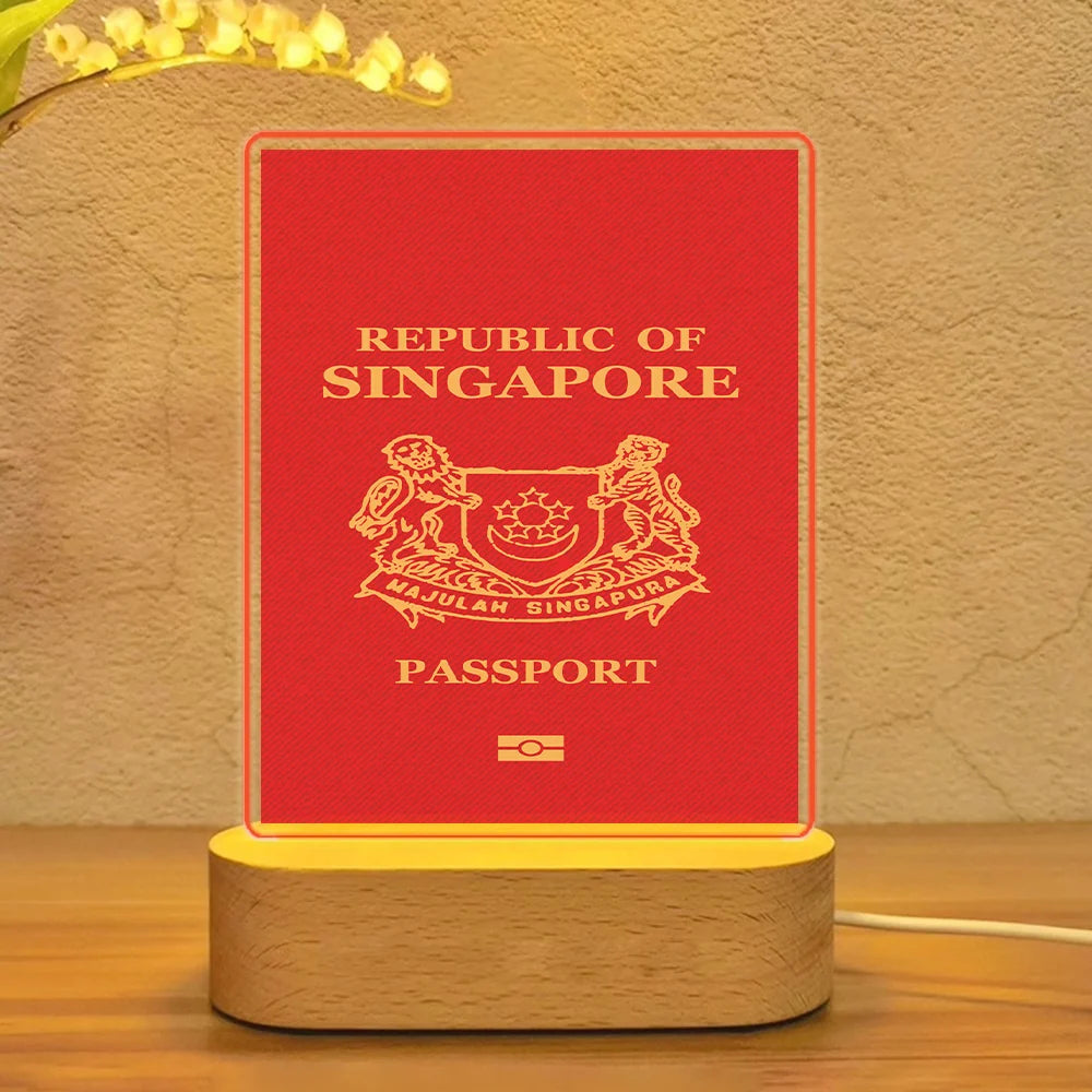 Singapore Passport Lamp - view 5