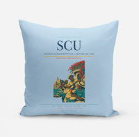 Thumbnail for Antonio Maceo Airport (SCU) design on light blue pillow