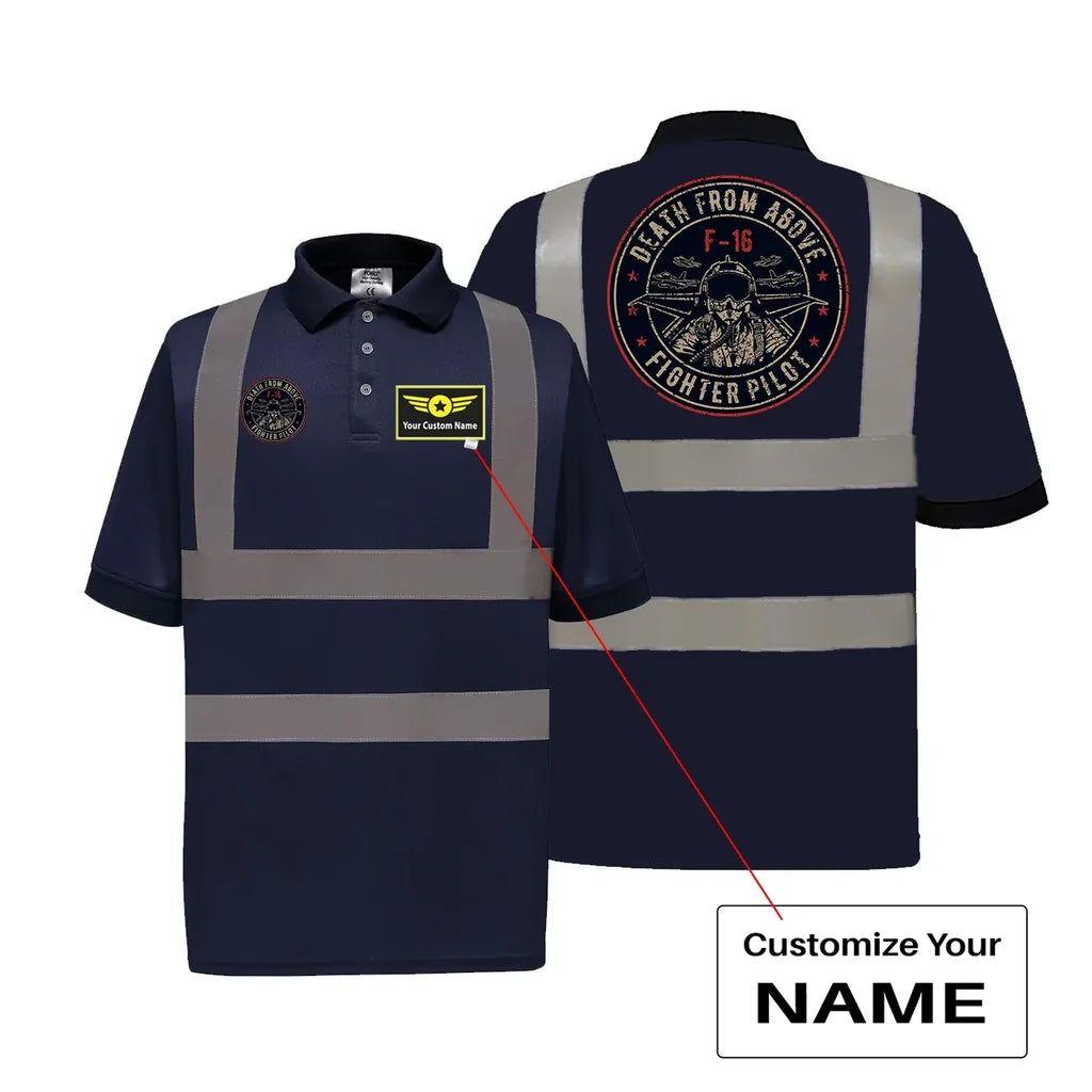 Customisable Fighter Jet 16 - Death Polo Shirt - view 5