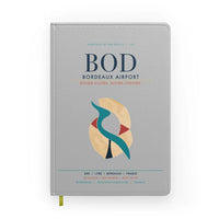 Thumbnail for Bordeaux Airport (BOD) design on light gray notebook