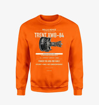 Thumbnail for TRENT XWB-84 design on orange sweatshirt