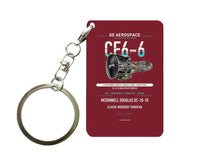Thumbnail for CF6-6 Key Chain design on dark red key chain