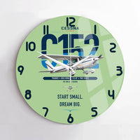 Thumbnail for Cessna 152 design on light green no frame wall clock