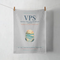Thumbnail for Destin Fort Walton Beach Airport (VPS) design on light gray towel
