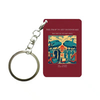 Thumbnail for VINTAGE G4385 - The Prop To Jet Handshake - Designed Key Chain design on darkred