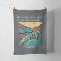 Thumbnail for VINTAGE G4493 - The Observation Car Rival - Designed Towels design on gray
