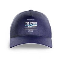 Thumbnail for Bombardier CRJ200 design on dark blue printed hat
