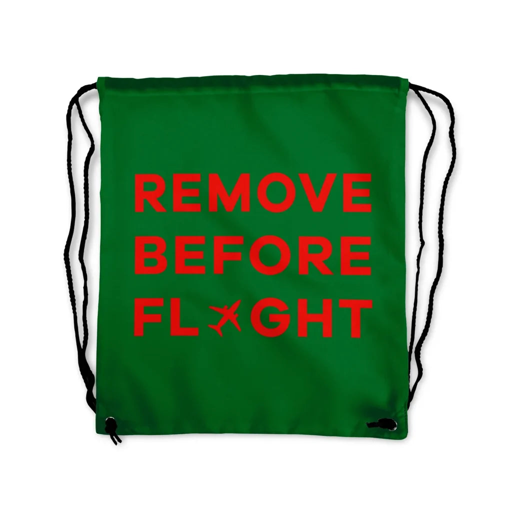 Remove Before Flight Drawstring Bag - view 5