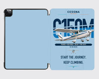 Thumbnail for Cessna 150M design on light blue ipad tablet case