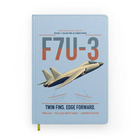 Thumbnail for F7U-3 Cutlass design on light blue notebook