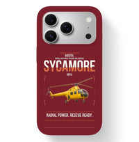 Thumbnail for Bristol Sycamore HR14 design on dark red magsafe iphone case, for iPhone 17 Pro