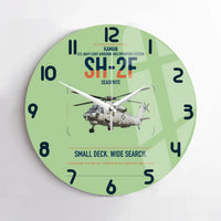 Thumbnail for Kaman SH-2F Seasprite design on light green no frame wall clock